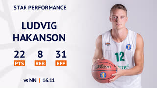 16/11/19 | Star Performance: Людвиг Хакансон против Нижнего Новгорода